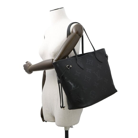LOUIS VUITTON Neverfull Size MM Monogram Empreinte Leather Noir M45685 - Picture 3 of 13